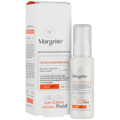 ضد آفتاب 50+ فلوئیدی مناسب پوست چرب و مختلط مارگریت